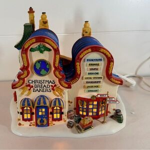 Department 56 Christmas Bread Bakers Decorative Holiday Village Building